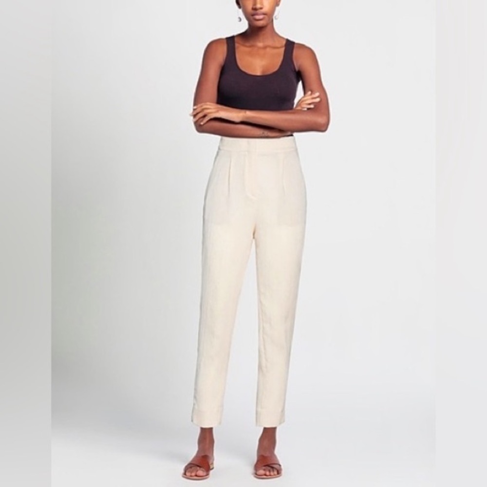 INCOTEX Crepe Trouser Ivory
